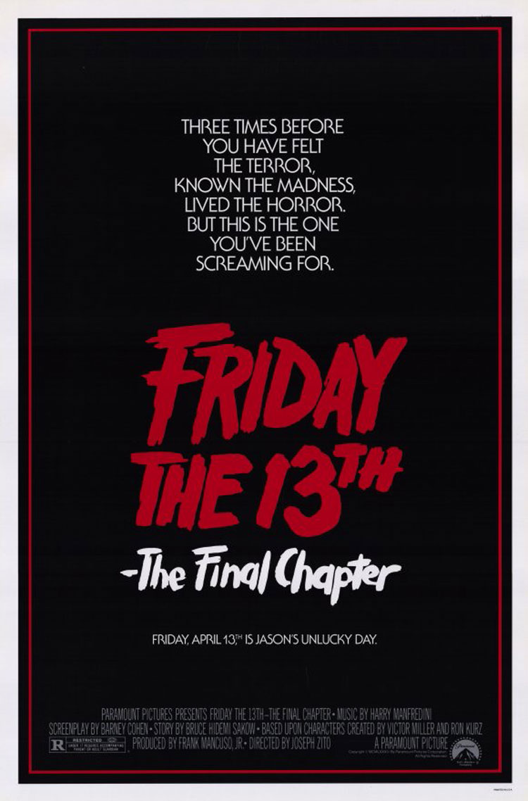 Friday the 13th The Final Chapter (1984) movie poster download