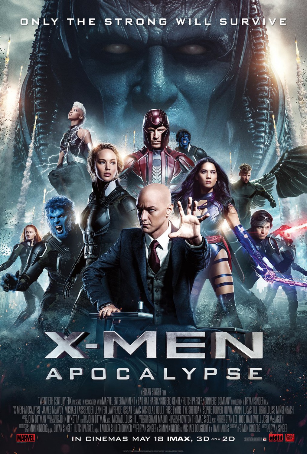 X-Men Apocalypse (2016) movie poster download